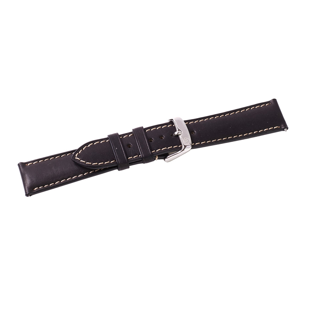 2-Piece Premium Leather Quick Release Watch Strap | Black - Wrist & Style