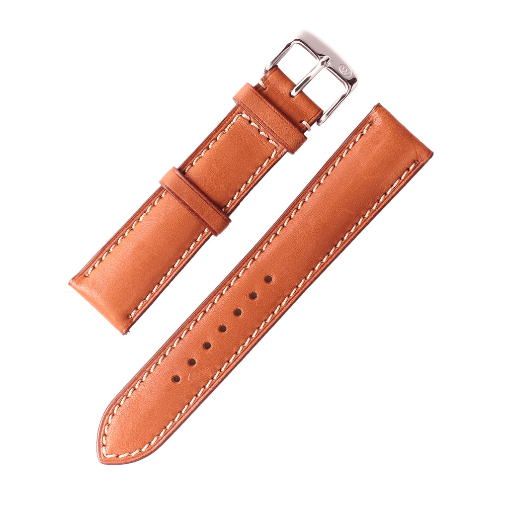2-Piece Premium Leather Quick Release Watch Strap | Light Brown - Wrist & Style