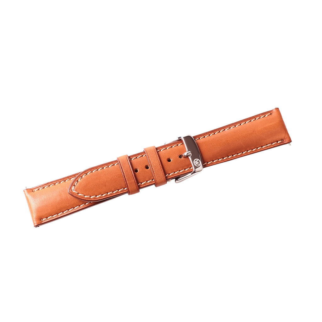 2-Piece Premium Leather Quick Release Watch Strap | Light Brown - Wrist & Style