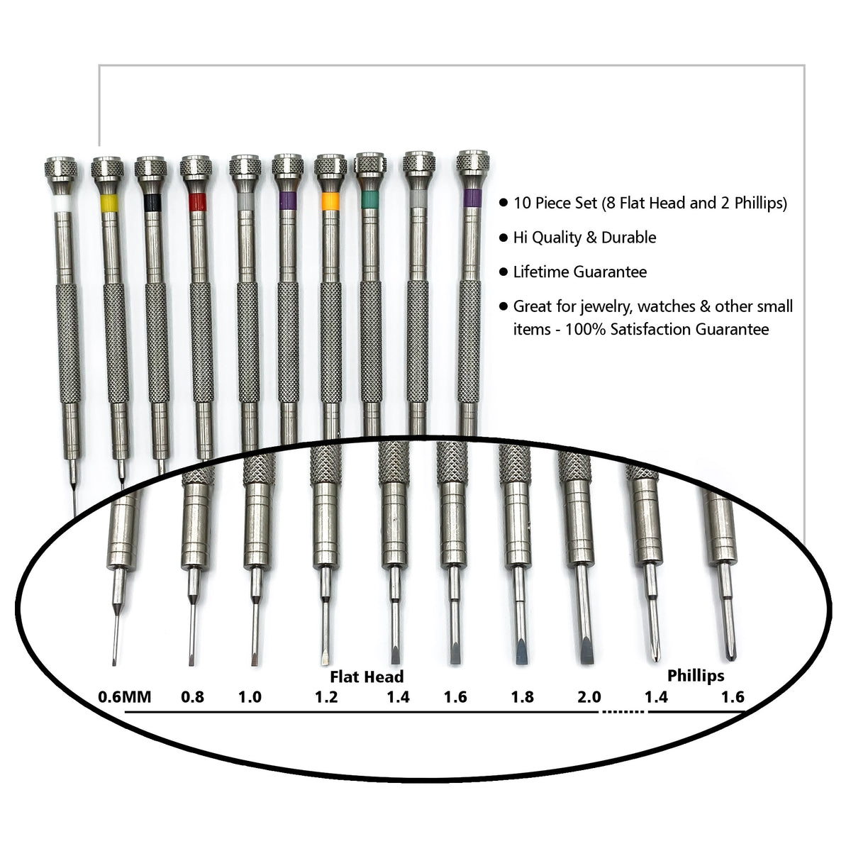 Professional Screwdriver Kit - 10pc - Wrist & Style