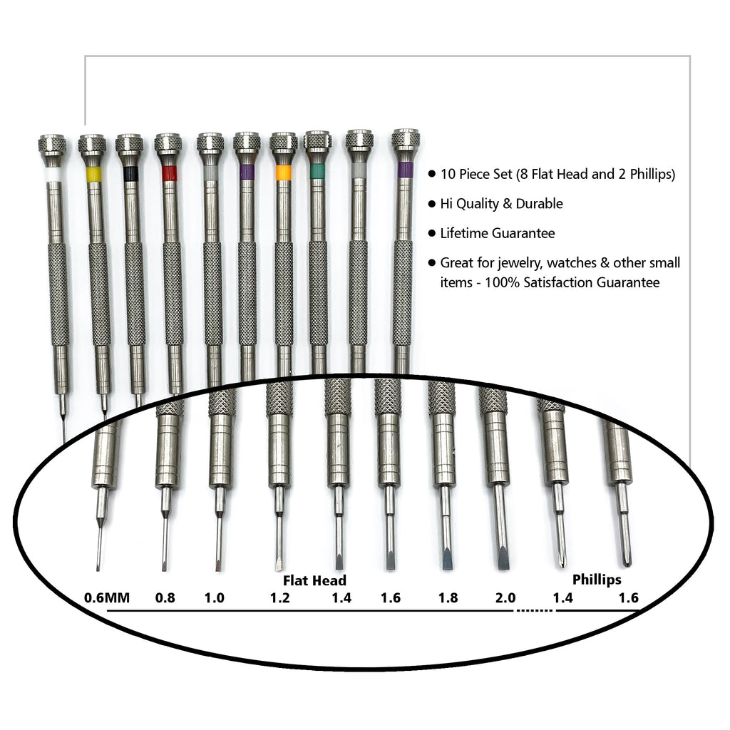Professional Screwdriver Kit - 10pc - Wrist & Style