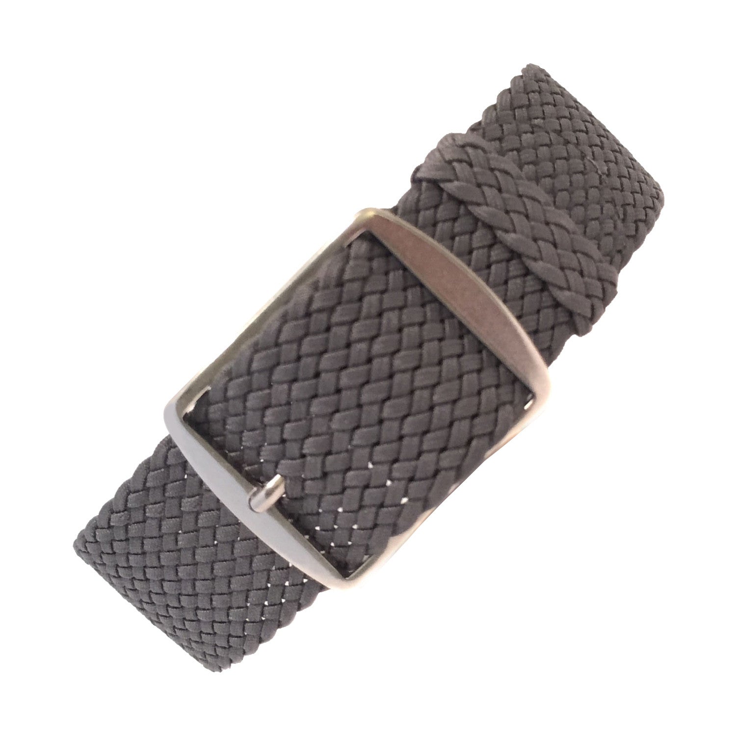 grey perlon watch strap